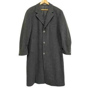 Lauren Ralph Lauren Men's Luxe Black Wool & Cashmere Long Coat Size 42R